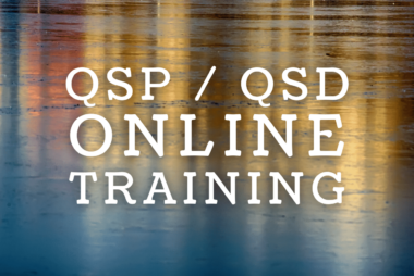 Join us for our upcoming online QSP/QSD Training